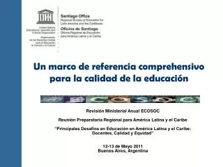 Revisión Ministerial Anual ECOSOC Reunión Preparatoria Regional para América Latina y el Caribe
