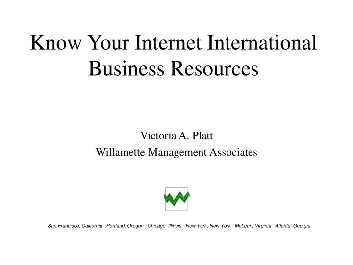 know your internet international business resources