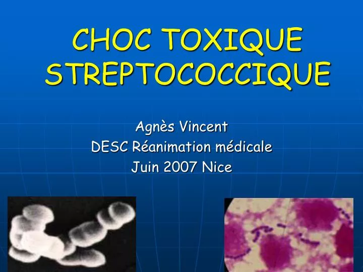 choc toxique streptococcique