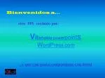 Bienvenidos a… - slide 1