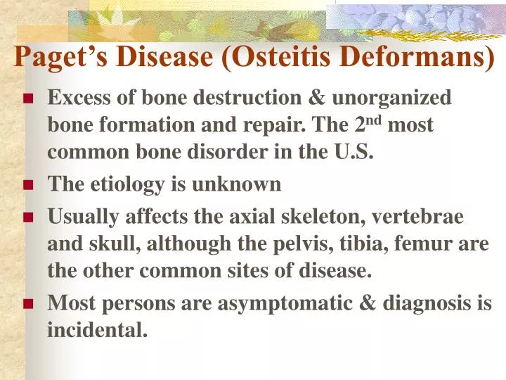 paget s disease osteitis deformans