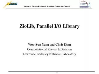 ZioLib, Parallel I/O Library