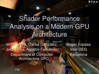 Shader Performance Analysis on a Modern GPU Architecture