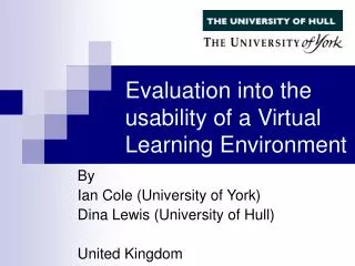 Evaluation into the usability of a Virtual Learning Environment