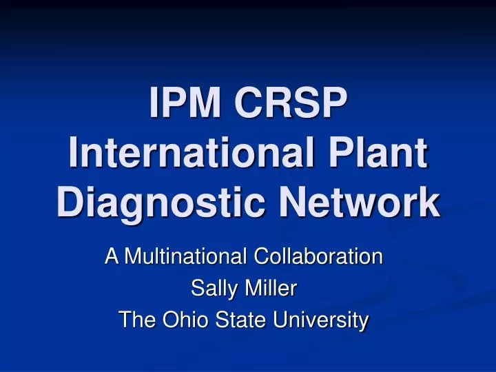 ipm crsp international plant diagnostic network