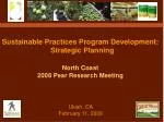 Sustainable Practices Program Development: Strategic Planning - slide 1
