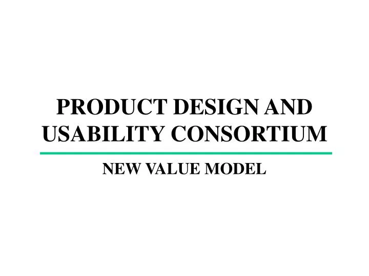 product design and usability consortium
