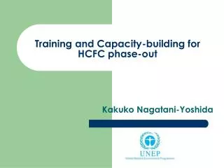 Training and Capacity-building for HCFC phase-out