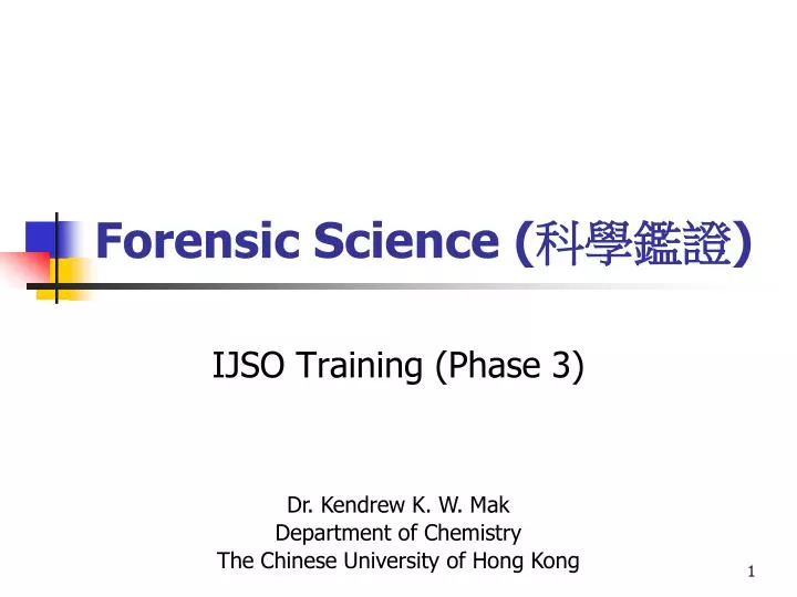 forensic science