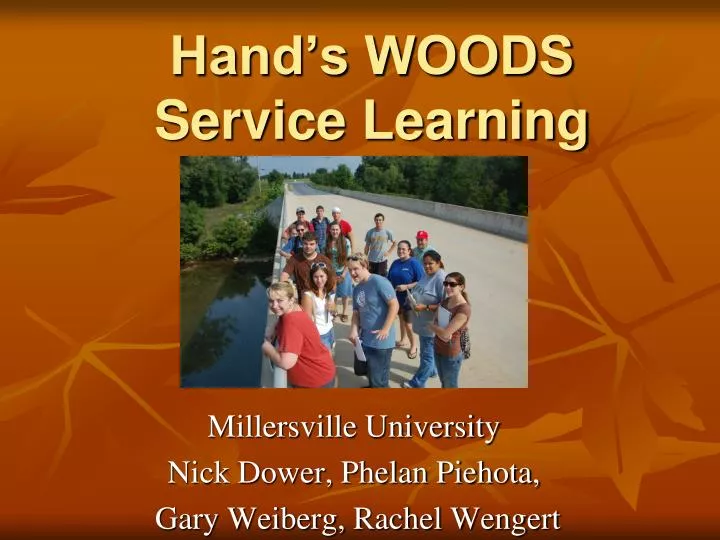 hand s woods service learning