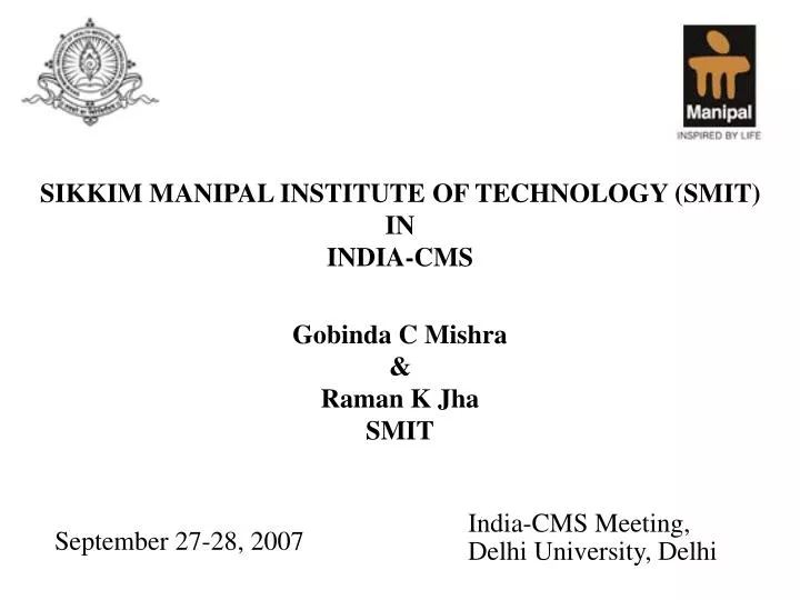 sikkim manipal institute of technology smit in india cms