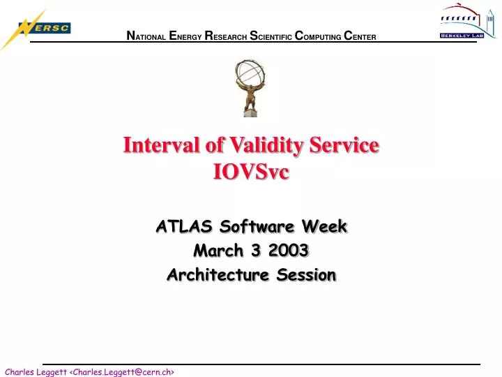 interval of validity service iovsvc