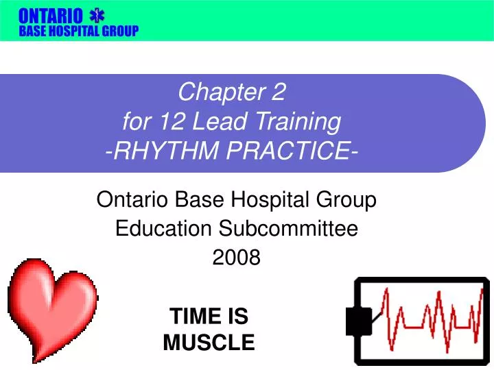 chapter 2 for 12 lead training rhythm practice
