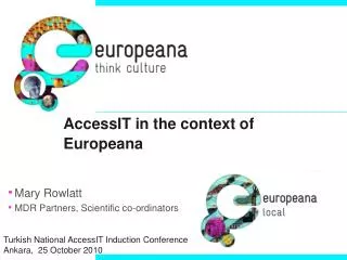AccessIT in the context of Europeana