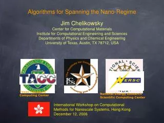 Algorithms for Spanning the Nano-Regime