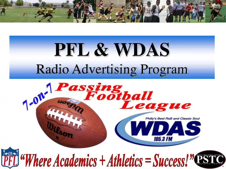 pfl wdas radio advertising program