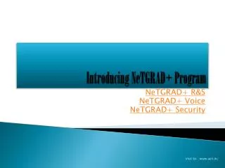 NeTGRAD Plus Program