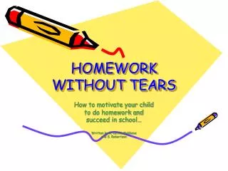 HOMEWORK WITHOUT TEARS