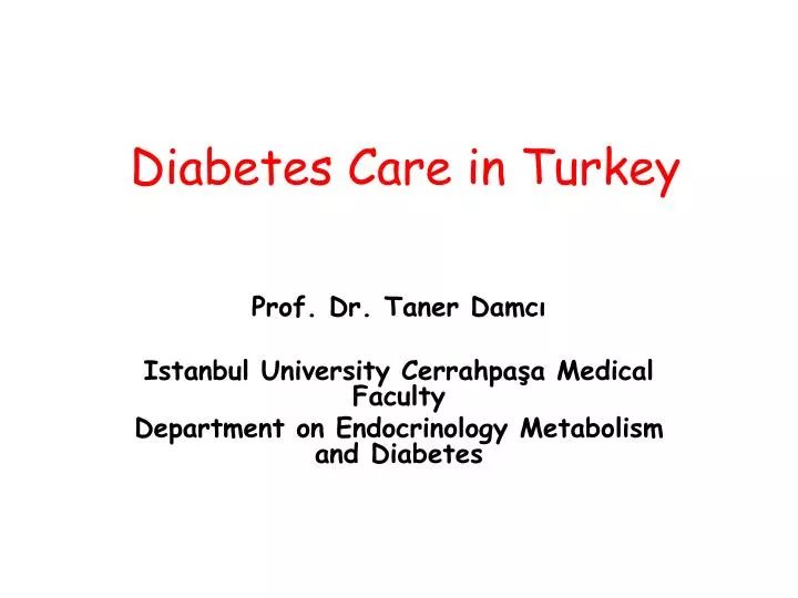 diabetes care in turkey