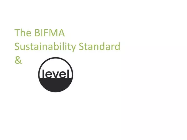 the bifma sustainability standard