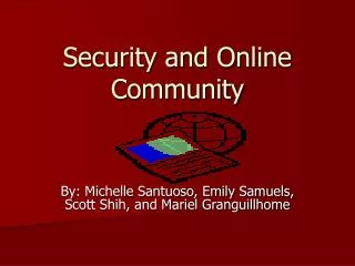 Security and Online Community