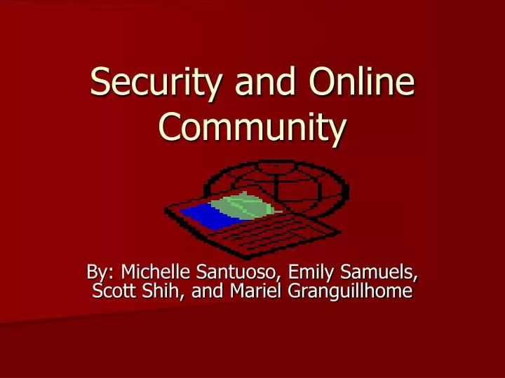 security and online community