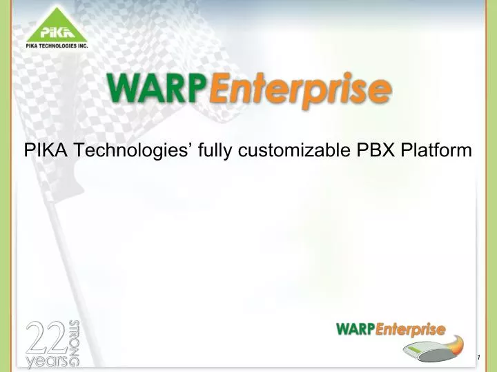 pika technologies fully customizable pbx platform