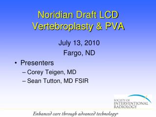 Noridian Draft LCD Vertebroplasty &amp; PVA