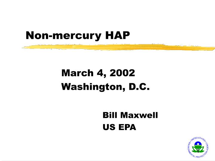 non mercury hap
