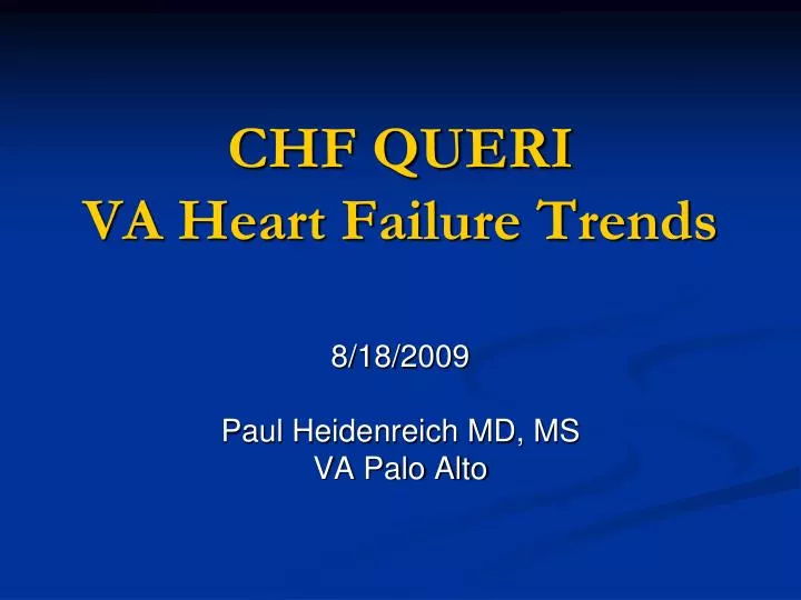 chf queri va heart failure trends