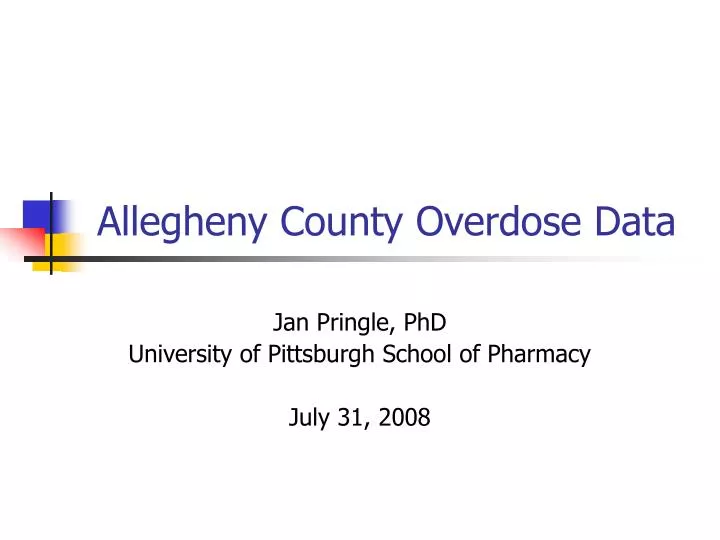 allegheny county overdose data