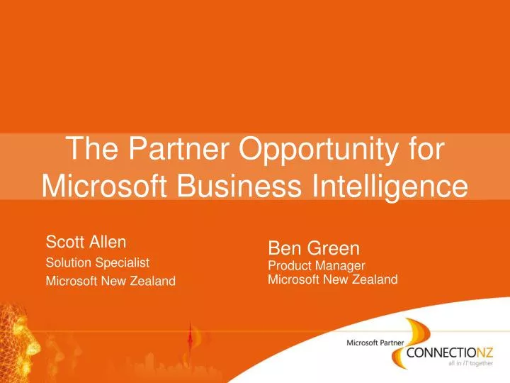 the partner opportunity for microsoft business intelligence