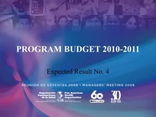 PROGRAM BUDGET 2010-2011