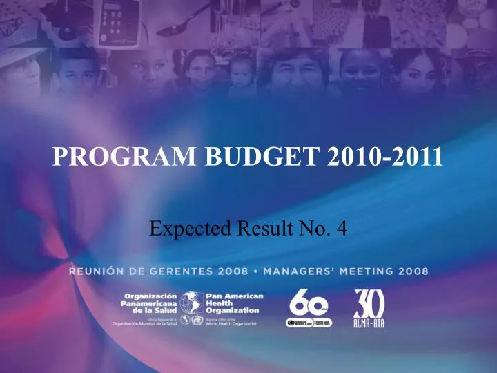 program budget 2010 2011