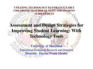 Assessment and Design Strategies for Improving Student Learning: With Technology Tools