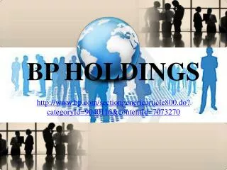 Our Joint Venture Partners, bp holdings barcelona
