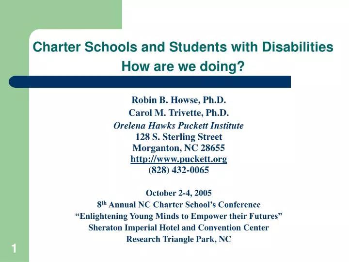 charter schools and students with disabilities how are we doing