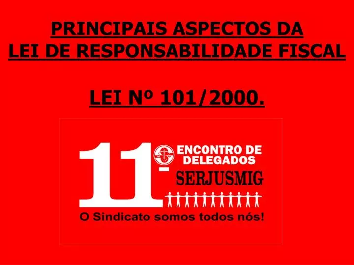 principais aspectos da lei de responsabilidade fiscal lei n 101 2000