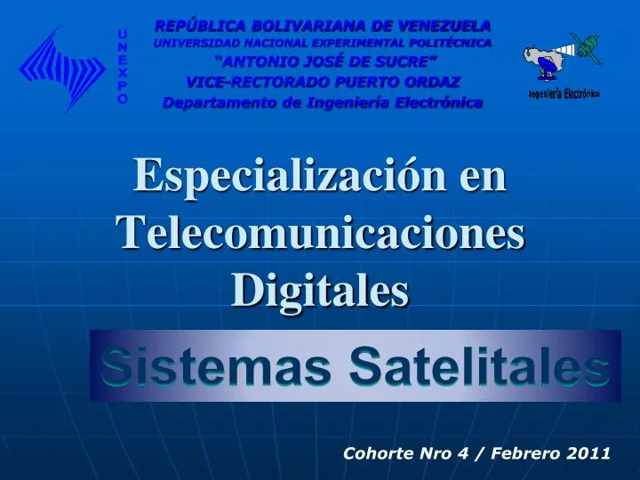 especializaci n en telecomunicaciones digitales