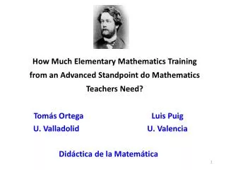 How Much Elementary Mathematics Training from an Advanced Standpoint do Mathematics Teachers Need?