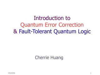 Introduction to Quantum Error Correction &amp; Fault-Tolerant Quantum Logic