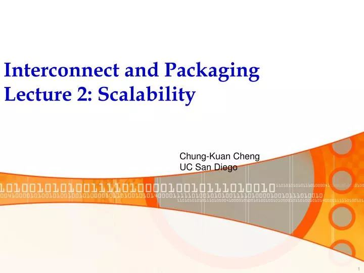 interconnect and packaging lecture 2 scalability