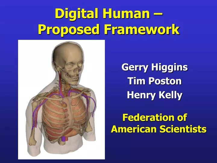 digital human proposed framework