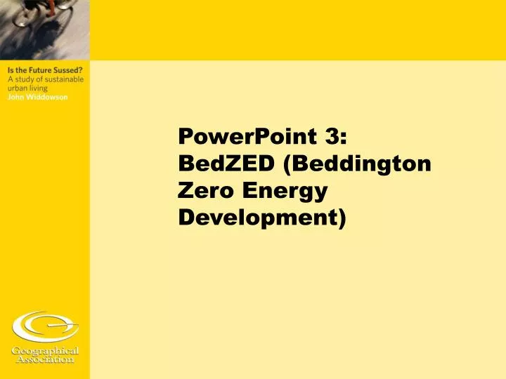 powerpoint 3 bedzed beddington zero energy development