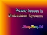 Power Issues in Embedded Systems - slide 1