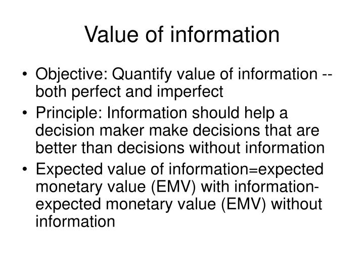 value of information