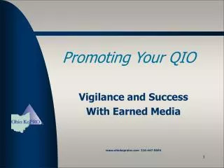 Promoting Your QIO
