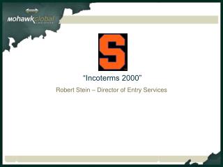 “Incoterms 2000”