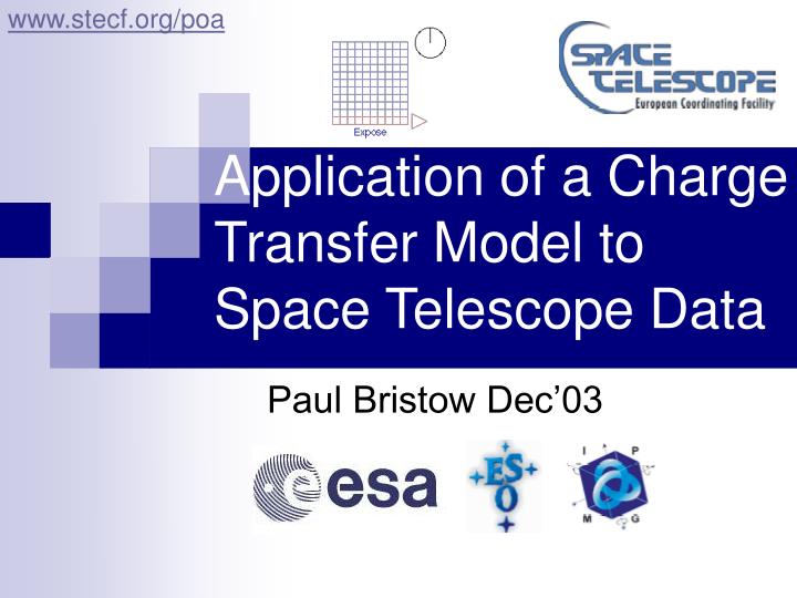 application of a charge transfer model to space telescope data