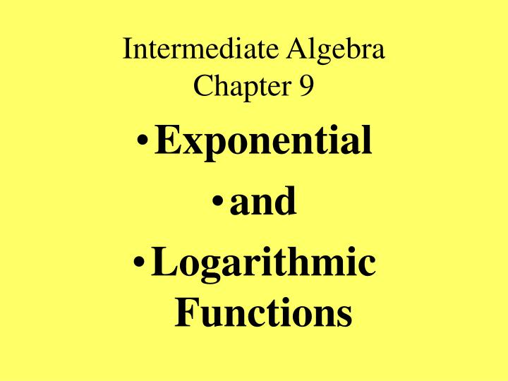 intermediate algebra chapter 9